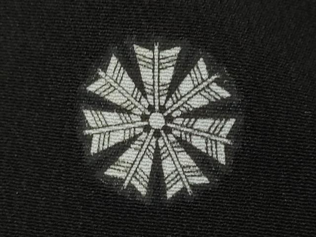 平和屋着物▽訪問着 単衣 格子柄 黒地 洗える着物 CAAV9483ze