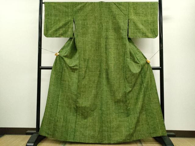 平和屋着物▽上質な紬 単衣 霞文 正絹 逸品 CAAV9488ze