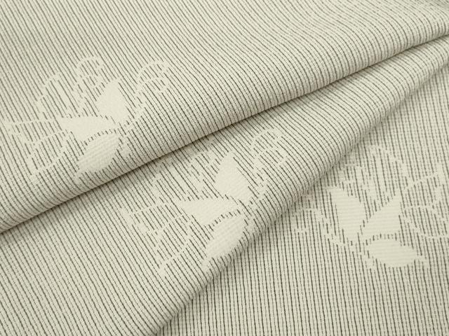 平和屋着物▽本塩沢 単衣 舞蝶文 正絹 逸品 CAAV9512ze