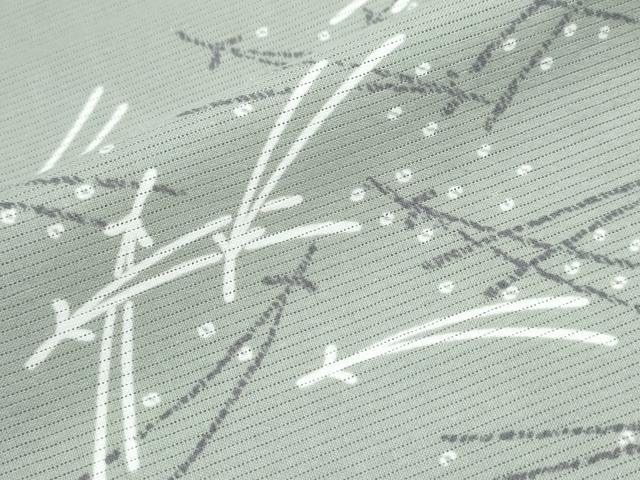 平和屋着物∴夏物 浴衣・小紋兼用 綿絽 こぼれ松葉 綿 逸品 CAAW0908ng