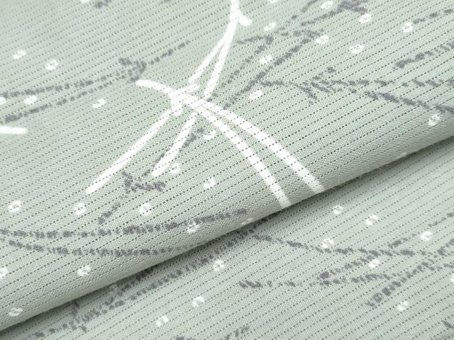 平和屋着物∴夏物 浴衣・小紋兼用 綿絽 こぼれ松葉 綿 逸品 CAAW0908ng