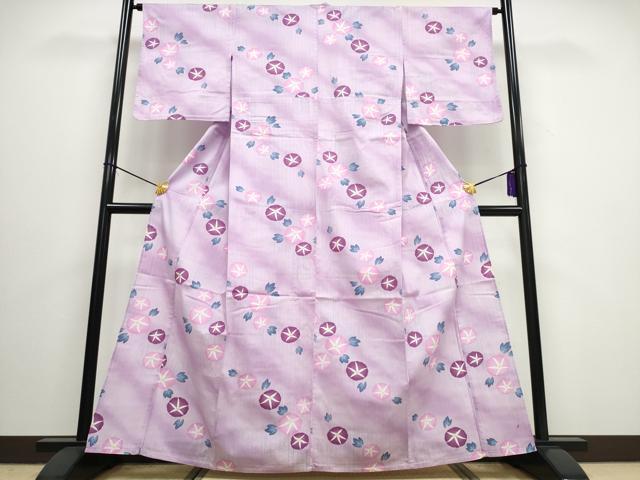 平和屋着物∴夏物 浴衣 朝顔 暈し染め 綿 逸品 CAAW0945ng