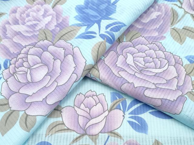 平和屋着物∴夏物 浴衣 薔薇 綿 逸品 CAAW0947ng