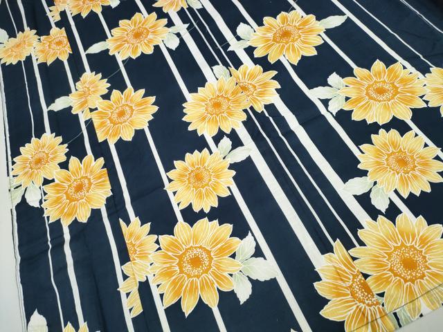 平和屋着物∴夏物 浴衣 舞菊間道 綿 逸品 CAAW0962ng