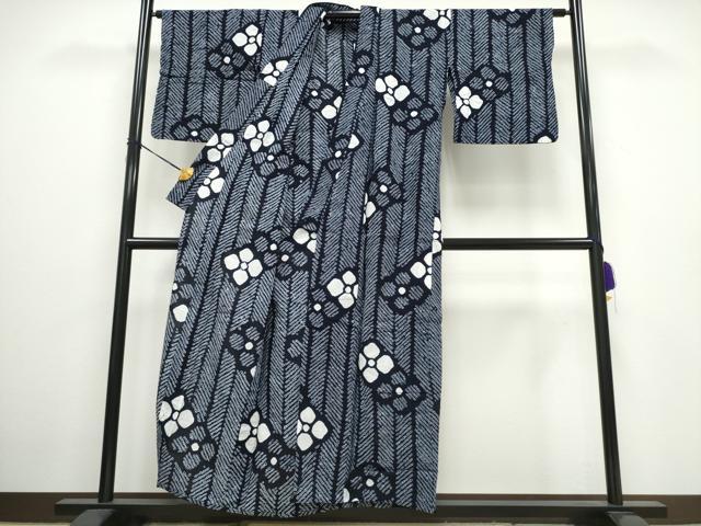 平和屋着物∴夏物 浴衣 有松鳴海絞り 舞花間道 綿 逸品 CAAW0984ng