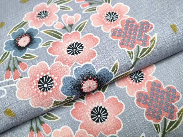 平和屋着物∴夏物 浴衣 綿紅梅 花丸文 綿 逸品 CAAW1061ng