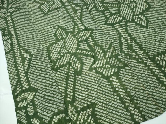 平和屋着物∴夏物 浴衣 有松鳴海絞り 籬舞花文 綿 逸品 CAAW1088ng