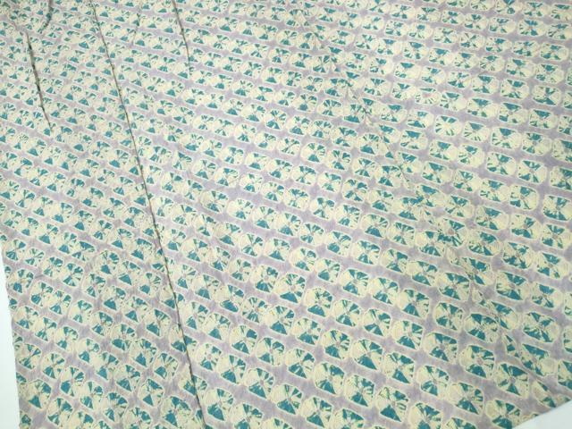 平和屋着物∴夏物 浴衣 有松鳴海絞り 蜘蛛絞り 花菱文 綿 逸品 CAAW1093ng
