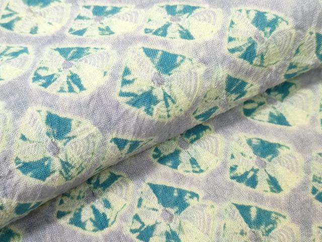 平和屋着物∴夏物 浴衣 有松鳴海絞り 蜘蛛絞り 花菱文 綿 逸品 CAAW1093ng