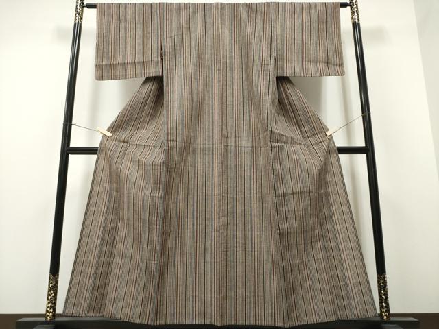 平和屋着物∴夏物 阿波しじら織 浴衣 縞 綿 逸品 CAAW1101ng