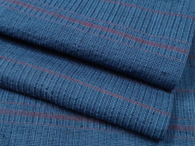 平和屋着物∴夏物 阿波しじら織 浴衣 横段文 綿 逸品 CAAW1102ng