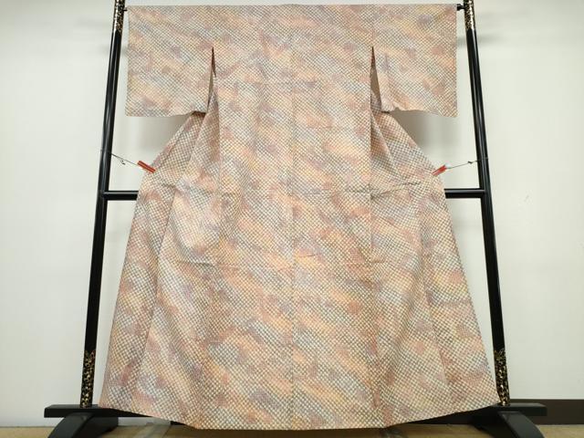 平和屋着物∴夏物 浴衣 有松鳴海絞り 霞文 綿 逸品 CAAW1143ng