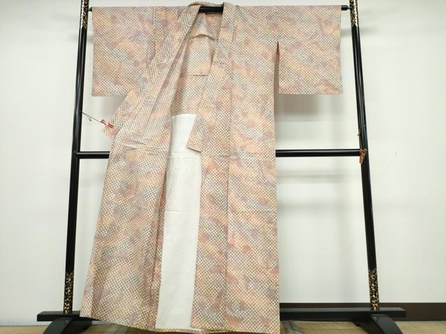 平和屋着物∴夏物 浴衣 有松鳴海絞り 霞文 綿 逸品 CAAW1143ng