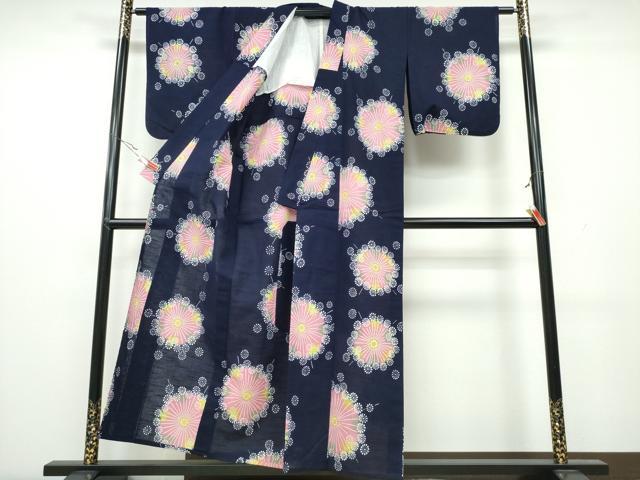 平和屋着物∴夏物 浴衣 花火 綿 逸品 CAAW1165ng