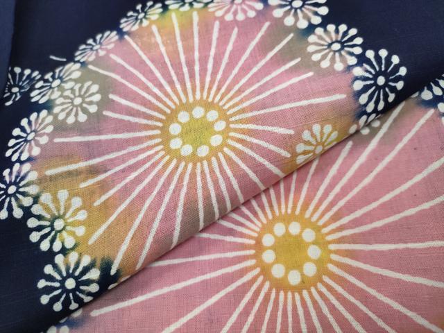 平和屋着物∴夏物 浴衣 花火 綿 逸品 CAAW1165ng