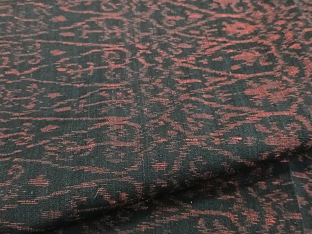平和屋着物▽上質な紬 単衣 吉祥文 正絹 逸品 CAAW1249xi