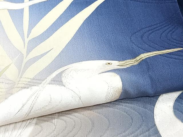 平和屋着物▽訪問着 単衣 刺繍 鷺沼 金彩 正絹 逸品 CAAW1256xi