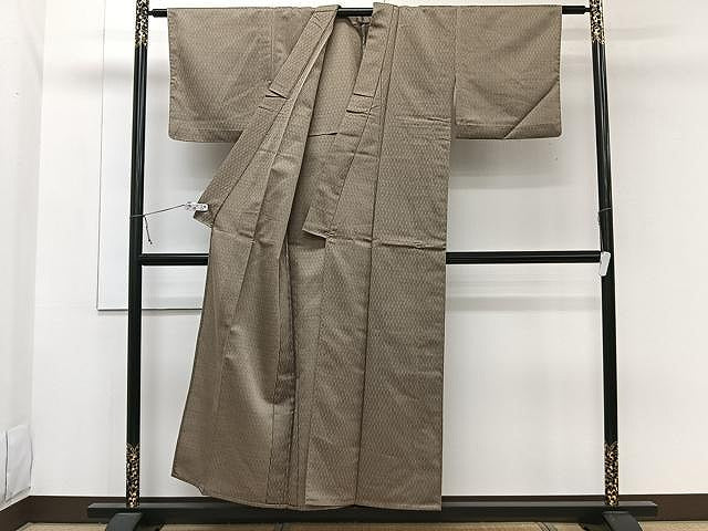 平和屋着物▽小紋 単衣 幾何学文 CAAW1334xi