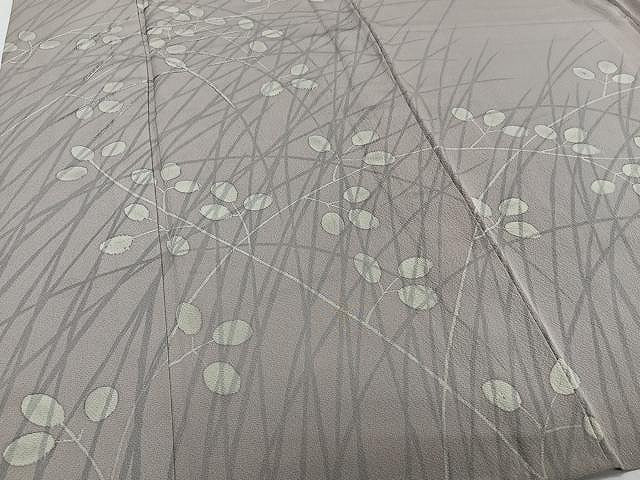 平和屋着物▽訪問着 単衣 刺繍 秋草文 正絹 逸品 CAAW1345xi