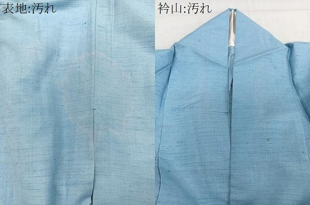 平和屋着物▽上質な紬 単衣 霞文 正絹 逸品 CAAW1361xi