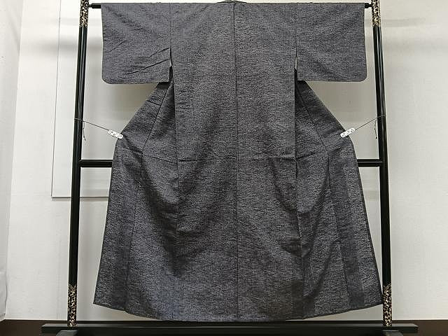 平和屋着物▽上質な紬 単衣 霞文 正絹 逸品 CAAW1372xi