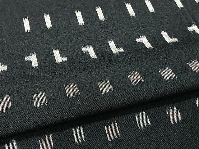 平和屋着物▽上質なお召 単衣 抽象文 正絹 逸品 CAAW1377xi
