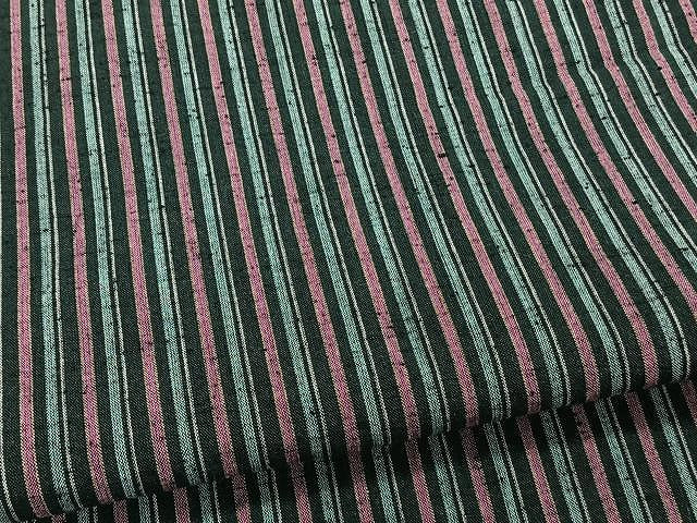 平和屋着物▽小紋 単衣 縞 CAAW1388xi