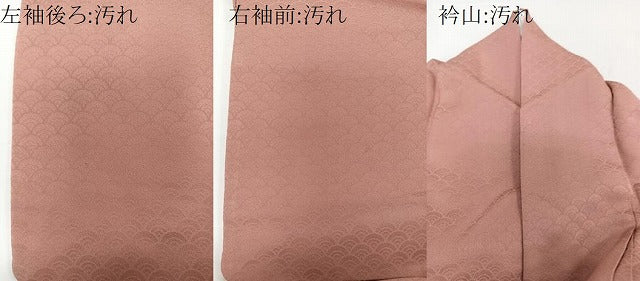 平和屋着物■豪華色留袖 風景地紋 洗朱色 正絹 逸品 CAAW1408xi