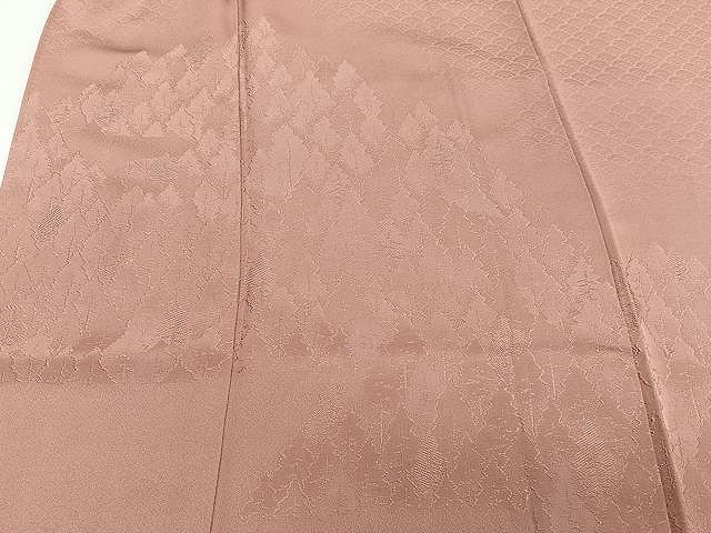 平和屋着物■豪華色留袖 風景地紋 洗朱色 正絹 逸品 CAAW1408xi