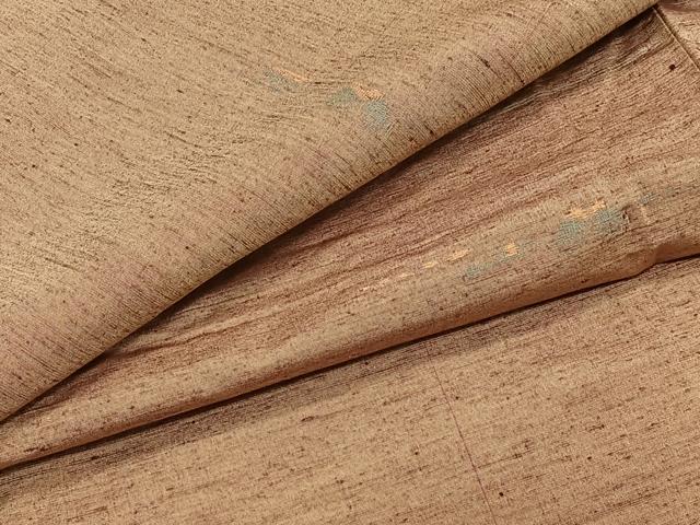 平和屋着物▽上質な紬 単衣 舞蝶文 正絹 逸品 未使用 CAAW1551xi