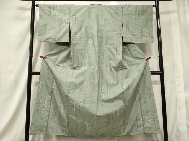 平和屋着物■上質な紬 花唐草文 正絹 逸品 CAAW2714in