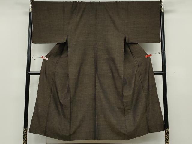平和屋着物▽男性 結城紬 単衣 霞文 杢 正絹 逸品 CAAW2831ut