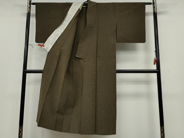 平和屋着物▽小紋 単衣 霞文 ウール CAAW2835ut