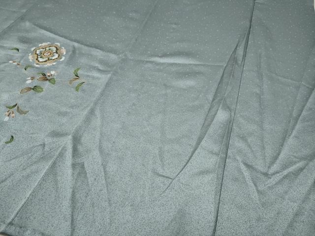 平和屋着物▽訪問着 単衣 雪輪鳳凰花文 暈し染め 金彩 正絹 逸品 CAAW2848ut