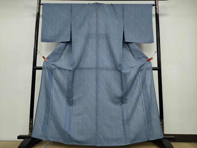 平和屋着物▽小紋 単衣 枝葉文 洗える着物 CAAW2870ut
