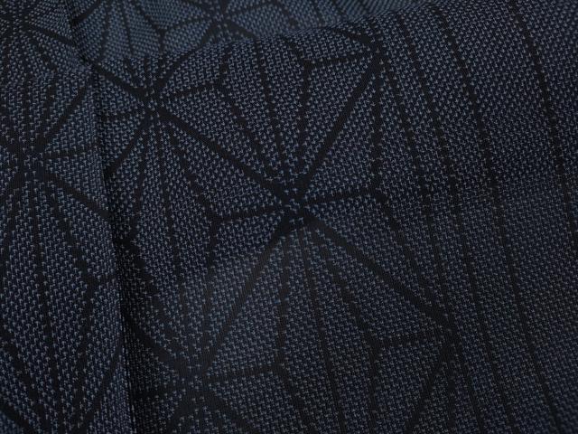 平和屋着物*夏物 本場大島紬 夏大島 麻の葉間道 正絹 逸品 未使用 CAAW2950ut