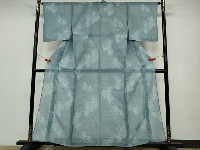平和屋着物∴夏物 浴衣・小紋兼用 綿紅梅 草花文 綿 逸品 CAAW2965ut
