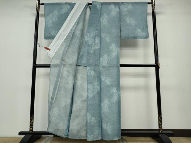 平和屋着物∴夏物 浴衣・小紋兼用 綿紅梅 草花文 綿 逸品 CAAW2965ut