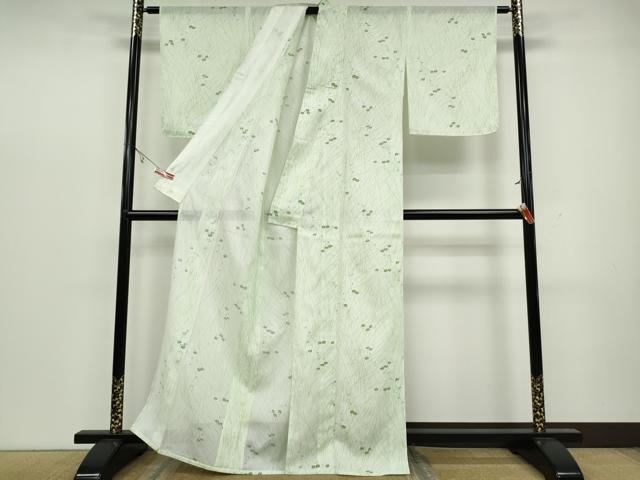 平和屋着物*夏物 小紋 絽 万寿菊 洗える着物 未使用 CAAW3064ut