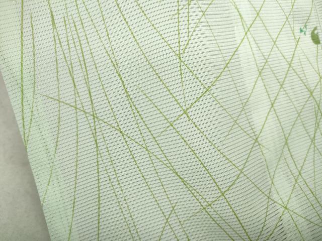 平和屋着物*夏物 小紋 絽 万寿菊 洗える着物 未使用 CAAW3064ut