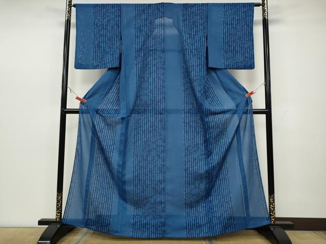 平和屋着物*夏物 小紋 絽 花鳥間道 洗える着物 CAAW3095ut