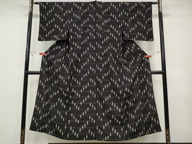 平和屋着物▽上質な紬 単衣 吉祥文 正絹 逸品 CAAW3111ut
