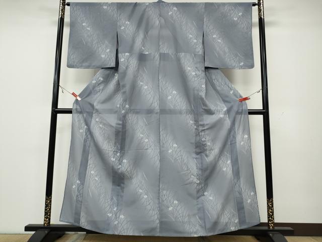 平和屋着物*夏物 小紋 絽 草花文 暈し染め やまと誂製 洗える着物 CAAW3134ut