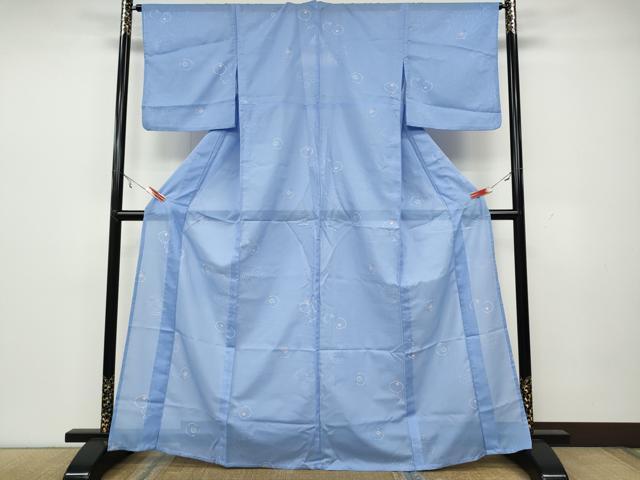 平和屋着物*夏物 小紋 絽 成り物 洗える着物 CAAW3137ut