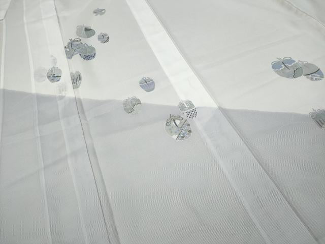 平和屋着物*夏物 訪問着 絽 陶器花文 洗える着物 CAAW3144ut