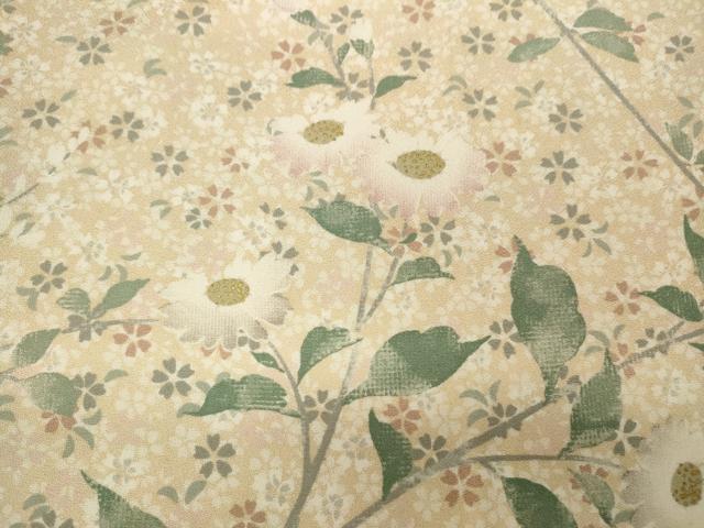 平和屋着物●訪問着 枝花文 金彩 正絹 逸品 CAAW3171ut