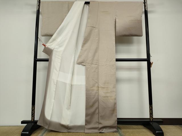 平和屋着物●訪問着 紬地 霞文 金銀彩 正絹 逸品 CAAW3180ut