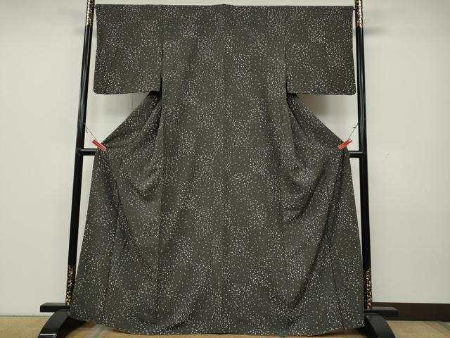 平和屋着物●上質な小紋 鱗文 正絹 逸品 CAAW3189ut