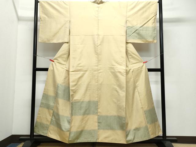 平和屋着物●訪問着 紬地 霞吉祥文 正絹 逸品 CAAW3604vf
