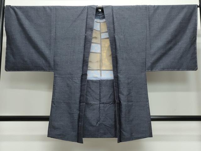 平和屋着物●男性 紬 アンサンブル 霞文 正絹 逸品 CAAW3606vf